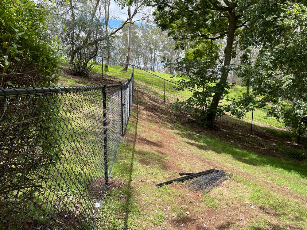 An Installed Chain Wire Fencing In Toowoomba