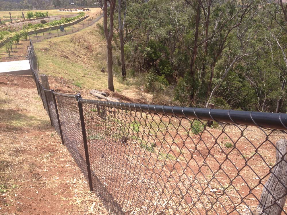 Closer-look Of A Chain Wire Fencing