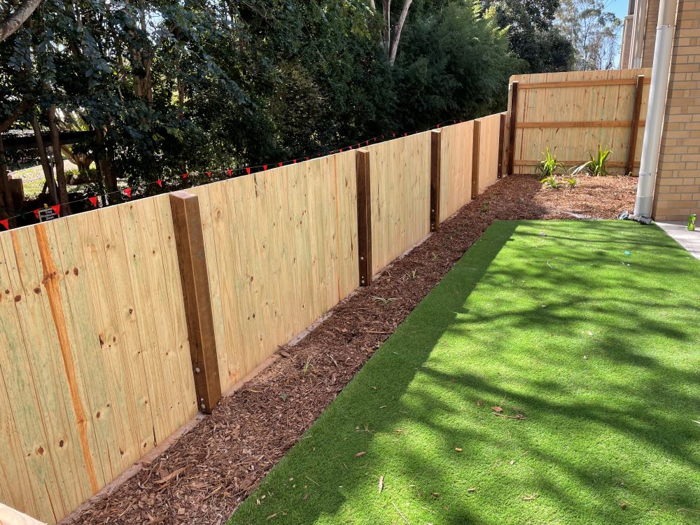 Timber fence of a house in Toowoomba