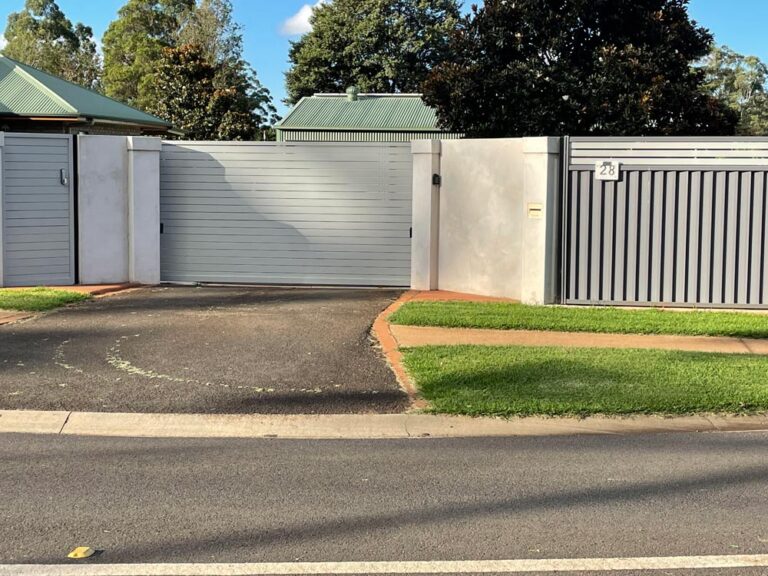 House with Installed Colorbond Fence